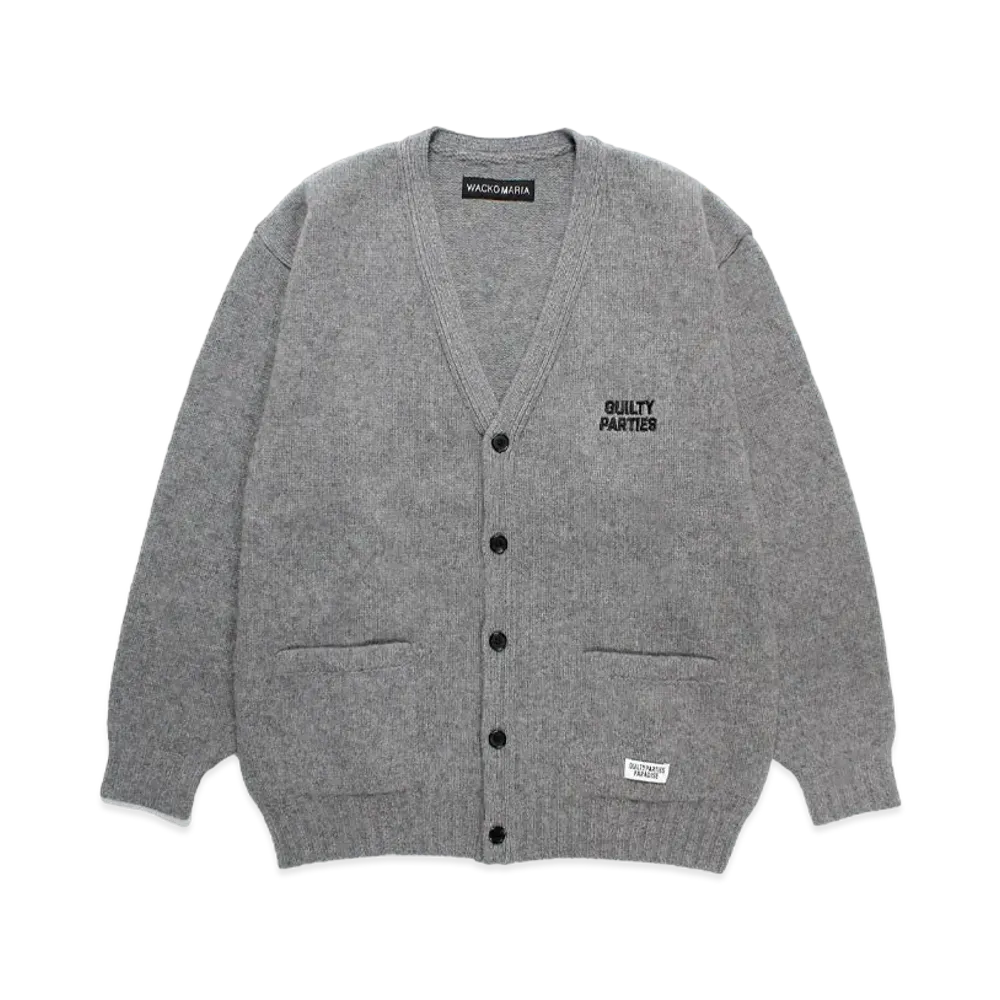 WACKO MARIA Classic Knit Cardigan "Gray"