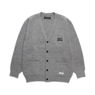 WACKO MARIA Classic Knit Cardigan "Gray"