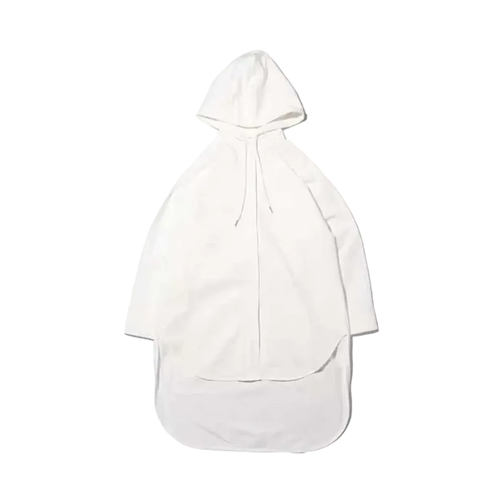 atmos pink Hooded Shirt Dress "White/White"