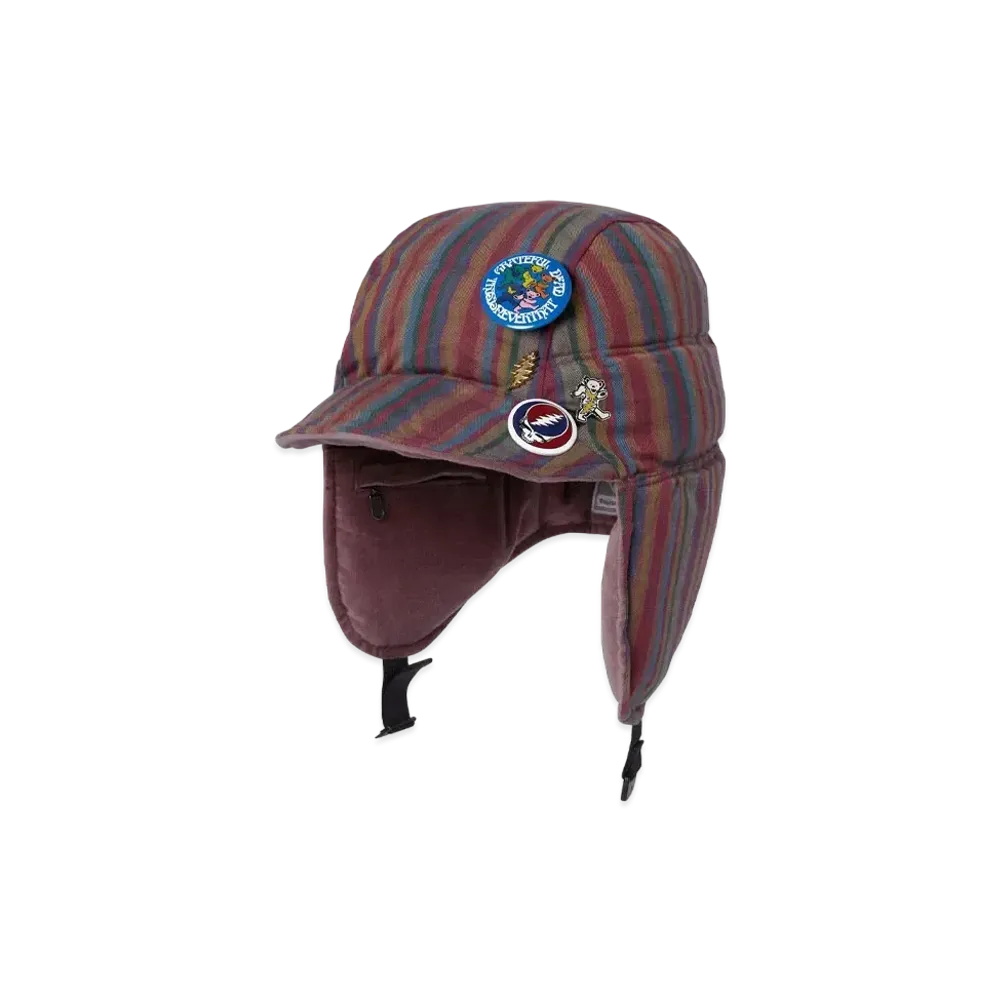 thisisneverthat x Grateful Dead Native Reversible Down Trooper Hat "Multi"