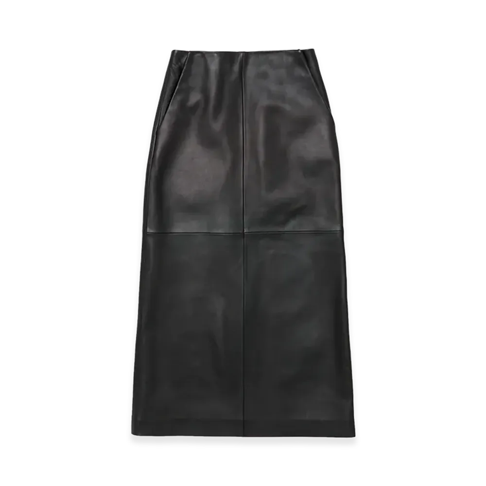 T.T Taiga Takahashi Women's Leather Skirt "Black"