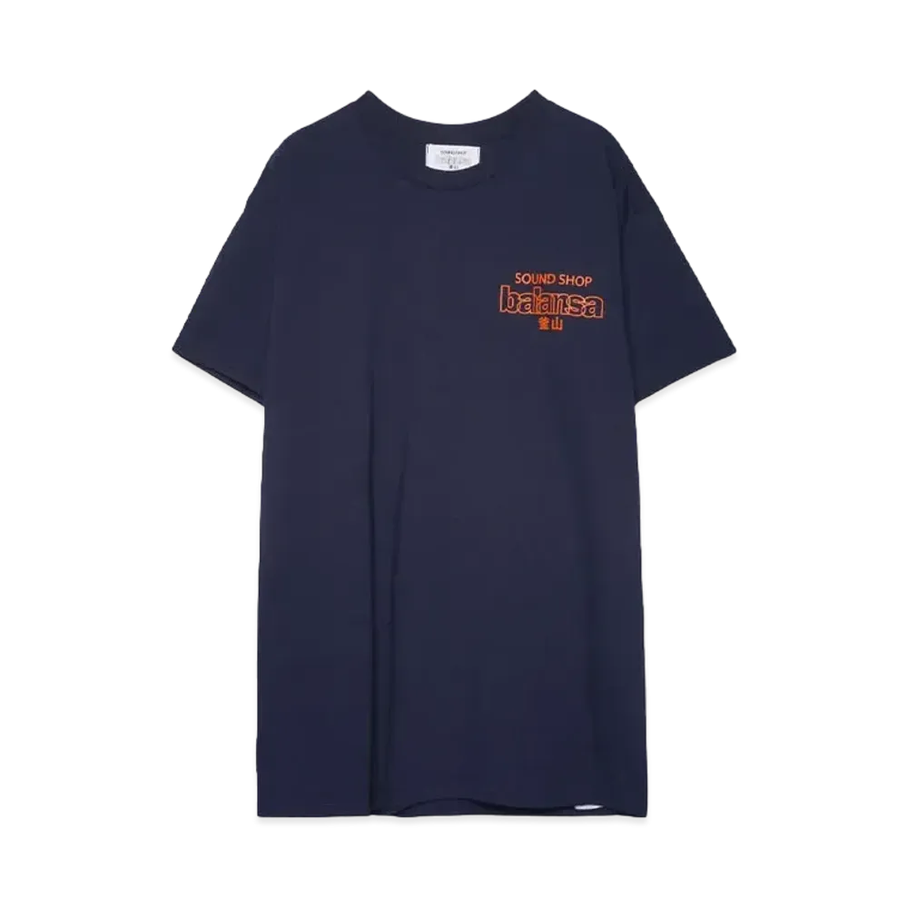 SOUND SHOP balansa ssb logo tee "NAVY/ORANGE"