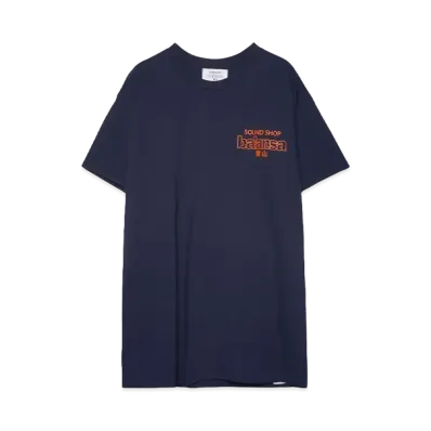 SOUND SHOP balansa ssb logo tee "NAVY/ORANGE"