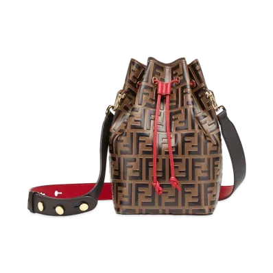 FENDI Mon Tresor Leather Bag "Multicolor"