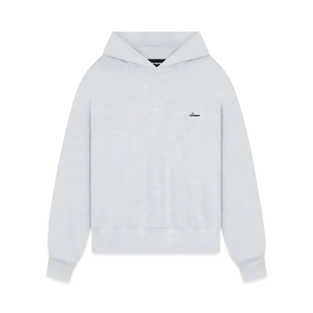 WE11DONE Logo Embroidered Wappen Hoodie "Gray"