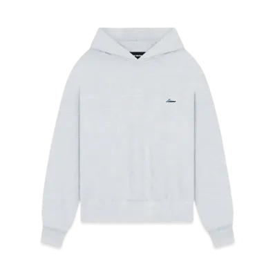 WE11DONE Logo Embroidered Wappen Hoodie "Gray"