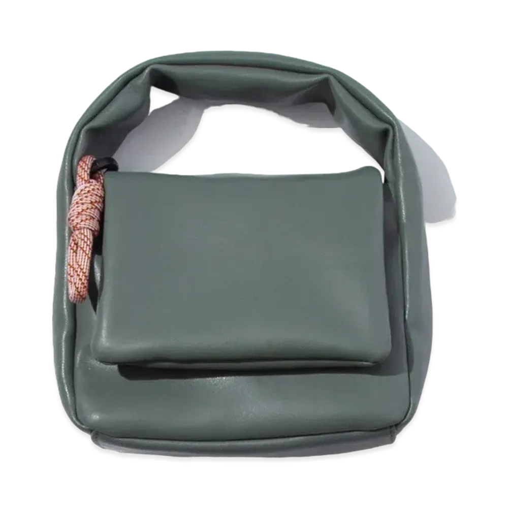 F/CE. Tech Leather Mini Pouch "Foliage GR"