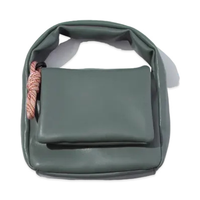 F/CE. Tech Leather Mini Pouch "Foliage GR"