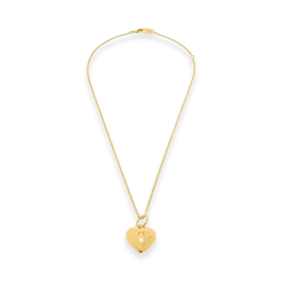 BALENCIAGA Amour Heart Necklace "Gold"