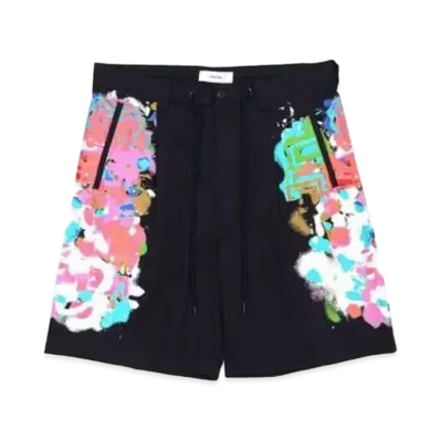 FACETASM Sprayprint Shorts "Navy"