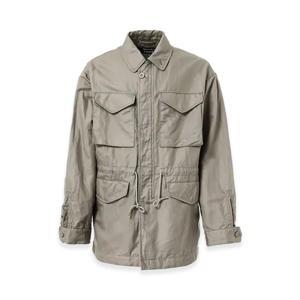 COMME des GARCONS HOMME Cotton Linen Military Blouson "Gray"