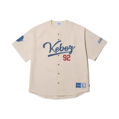 KEBOZ Classic Baseball Shirt "Off White"