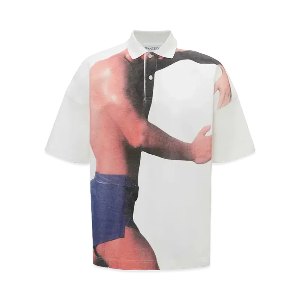 JW ANDERSON Printed Polo Shirt "White"