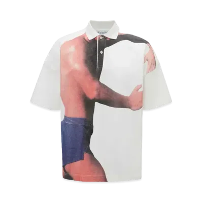 JW ANDERSON Printed Polo Shirt "White"