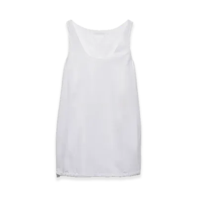 PRADA Reversible Cotton Jersey x Re-Nylon Minidress "White"