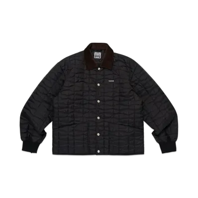 Wasted Youth Quilt Puff Jacket "Black"