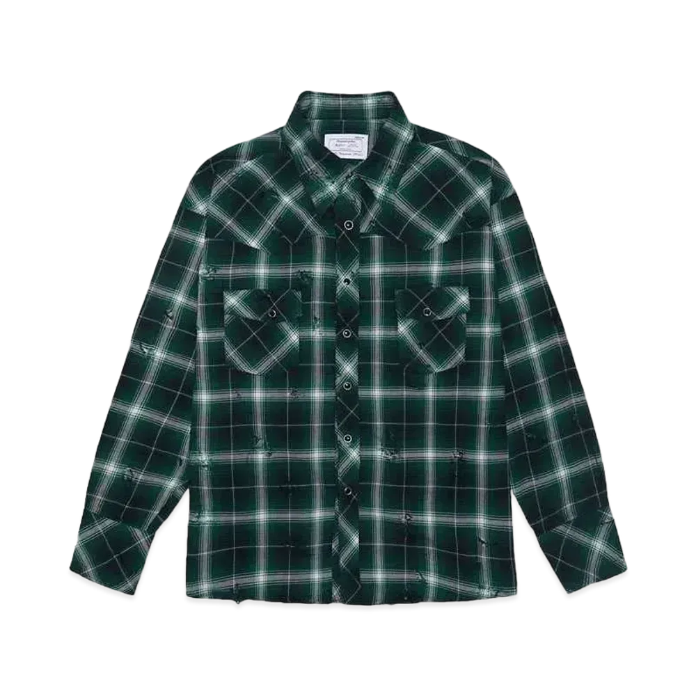 Rafu Western shirt "GREEN"