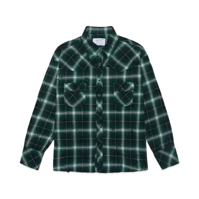 Rafu Western shirt "GREEN"