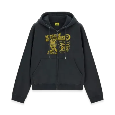 HYSTERIC GLAMOUR x GUESS JEANS Full Zip Hoodie "Charcoal Gray"