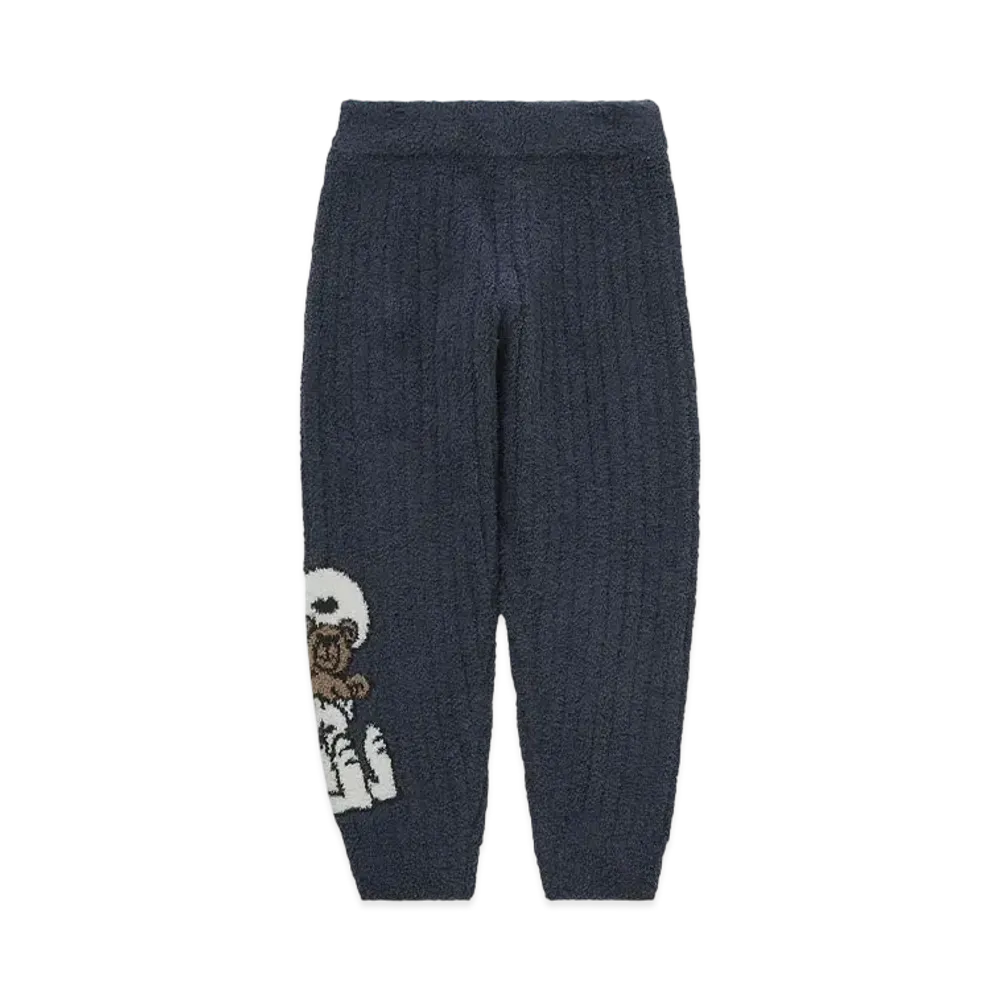 GELATO PIQUE x PEANUTS Kids Snoopy x Bear Jacquard Long Pants "Navy"