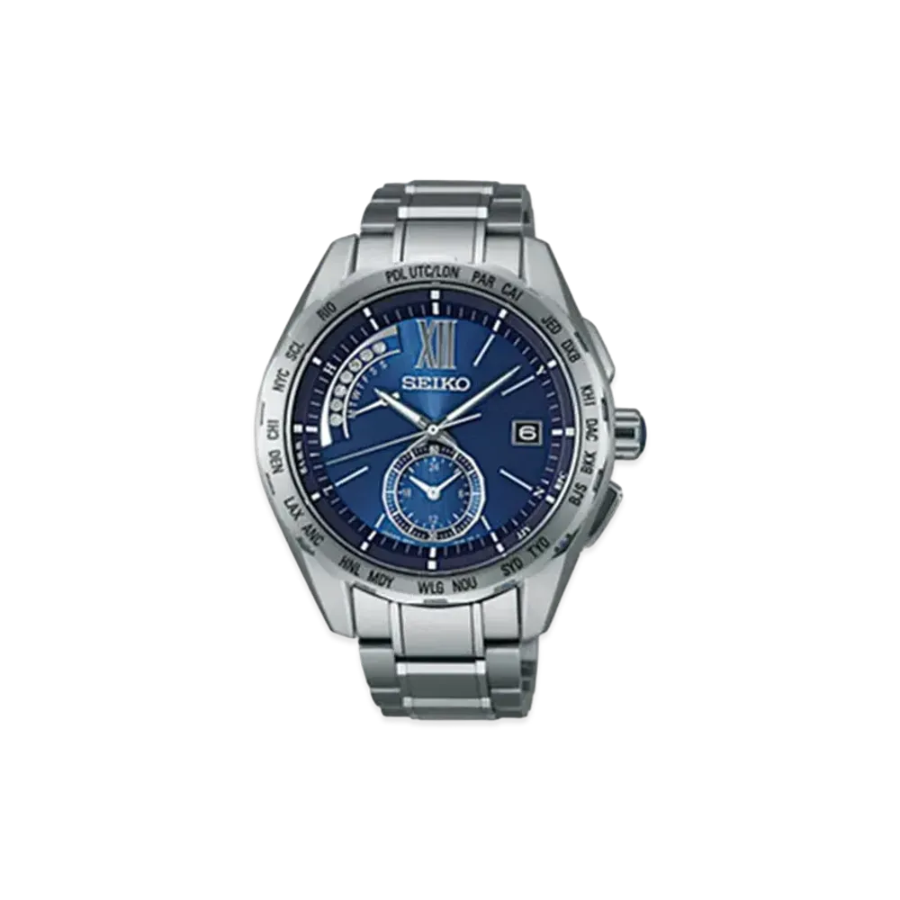 SEIKO Brights Solar Radio World Time Executive Line 15th Anniversary Limited Model "Blue" SAGA189