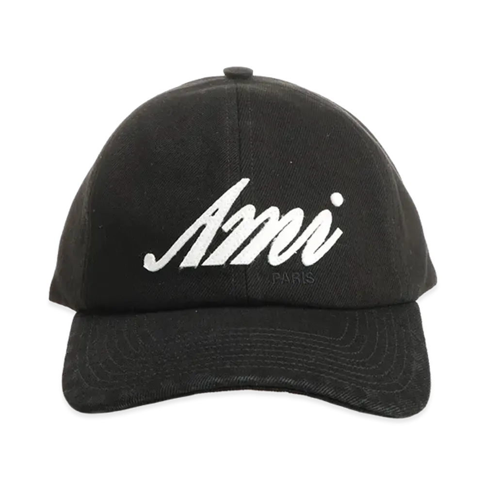 AMI PARIS Cotton Hat "Black"