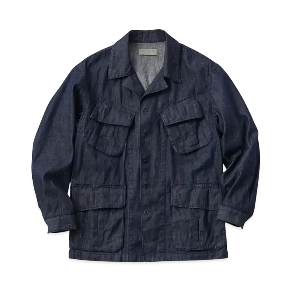 KURO Denim Army Jacket "Indigo"