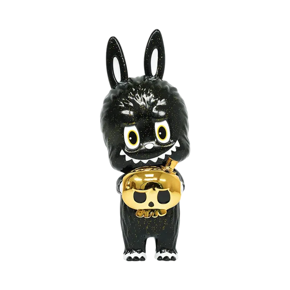 HOW2WORK -kasing lung x HOW2WORK HK- Labubu Tycoco Cre (Black+Chrome Gold)