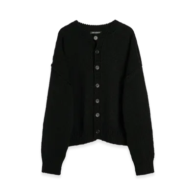 OUR LEGACY Pitch Cardigan "Slub Twisted Black Wool"