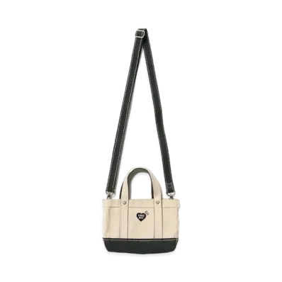 HUMAN MADE Heavy Canvas Mini Shoulder Tote "Navy"