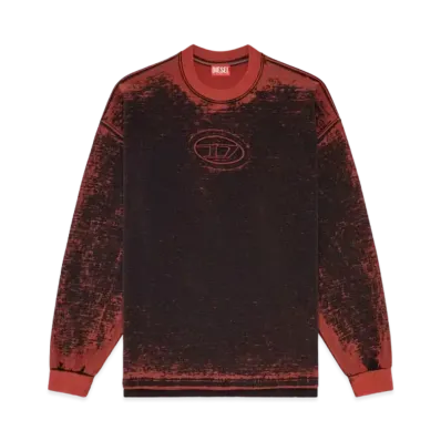 Diesel S-Baxt-Q1 Burnout Sweatshirt "Red"