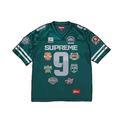 Supreme Championships Embroidered Football Jersey "Dark Teal"