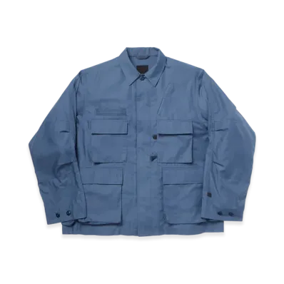 DAIWA PIER39 Tech Multi Fishing Pocket Mil Bdu Shirt L/S "Smoke Blue"