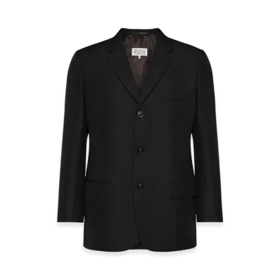 Maison Margiela Men's British Mohair Suit Jacket "Black"