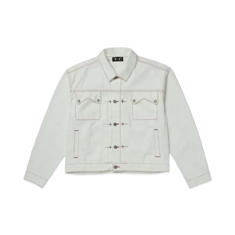 THUG CLUB Claw Denim Jacket "White"
