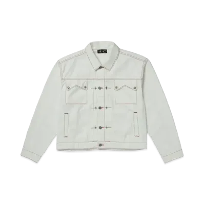 THUG CLUB Claw Denim Jacket "White"