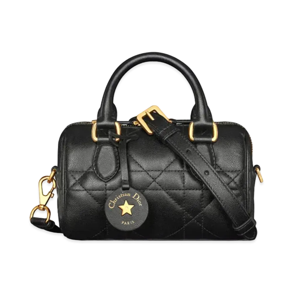 Dior Groove 16 Mini Bag Macrocannage Calfskin "Black"
