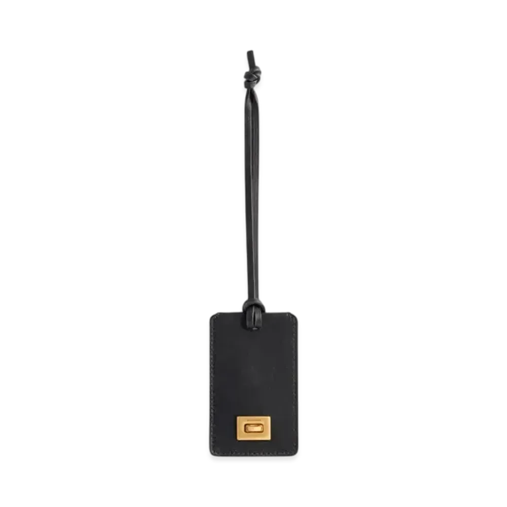 BALENCIAGA Keychain Rodeo Luggage Tag "Black"