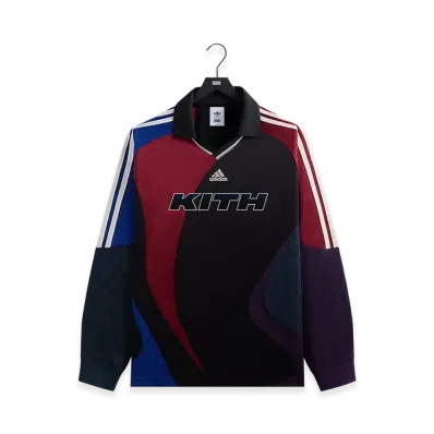 Kith x adidas Football Long Sleeve Soccer Jersey "Multi"