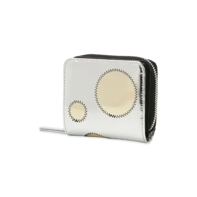 Yohji Yamamoto Y's DOT PATCHWORK LEATHER WALLET "Gold/Silver"