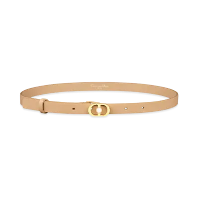 Dior 30 Montaigne Jolie Belt Smooth Calfskin 15 MM "Biscuit"