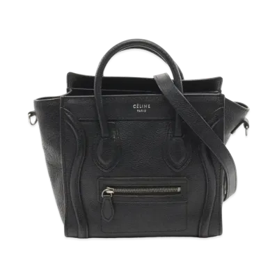 CELINE Nano Luggage Bag "Black"