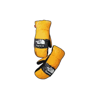 Supreme x The North Face Trompe Loeil Printed Montana Mitt "Yellow"