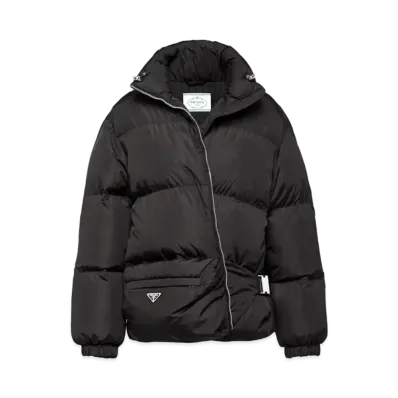 PRADA Light Re-Nylon Down Jacket "Black"