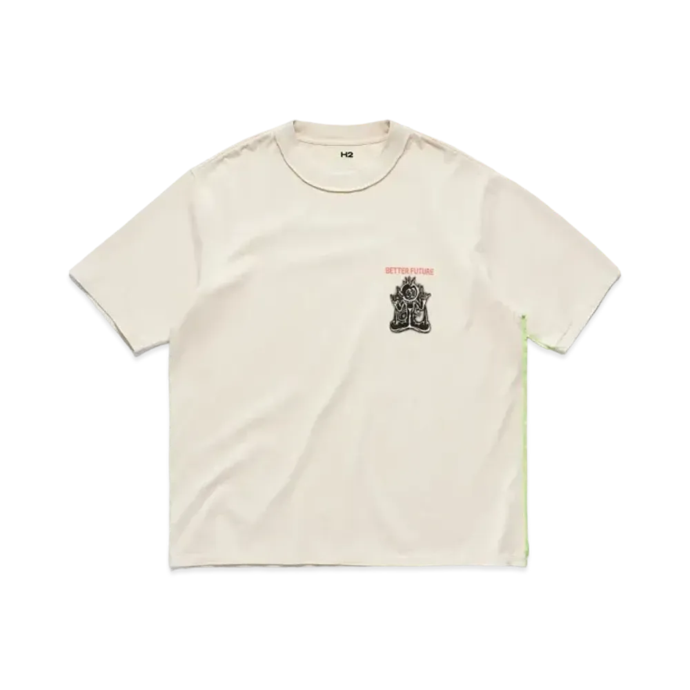 HERON PRESTON x H&M H2 Printed T-Shirt "Light Beige"