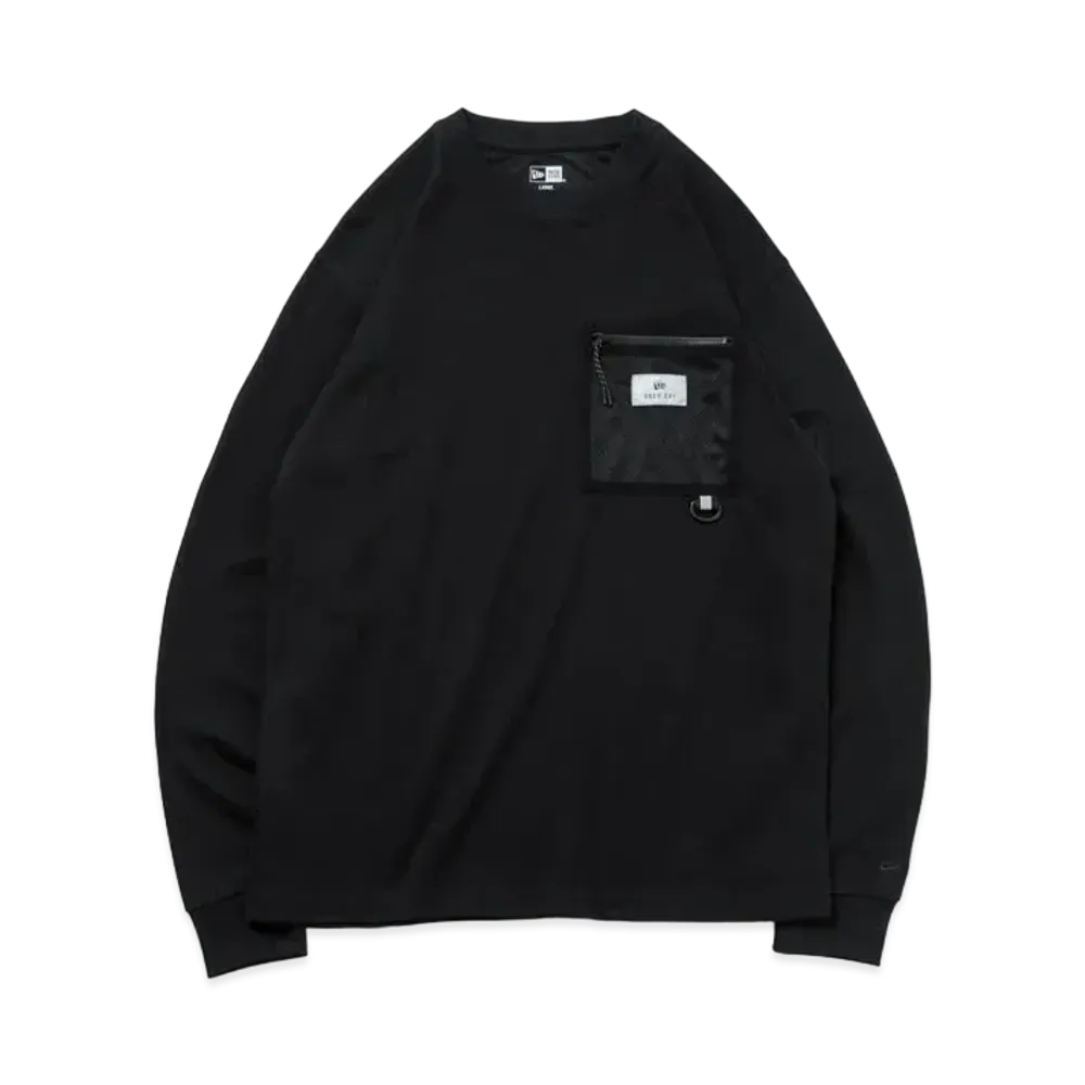 NEW ERA Angler Collection New Era Outdoor Regular Fit Long Sleeve Field Pocket Performance T-Shirt "Black"