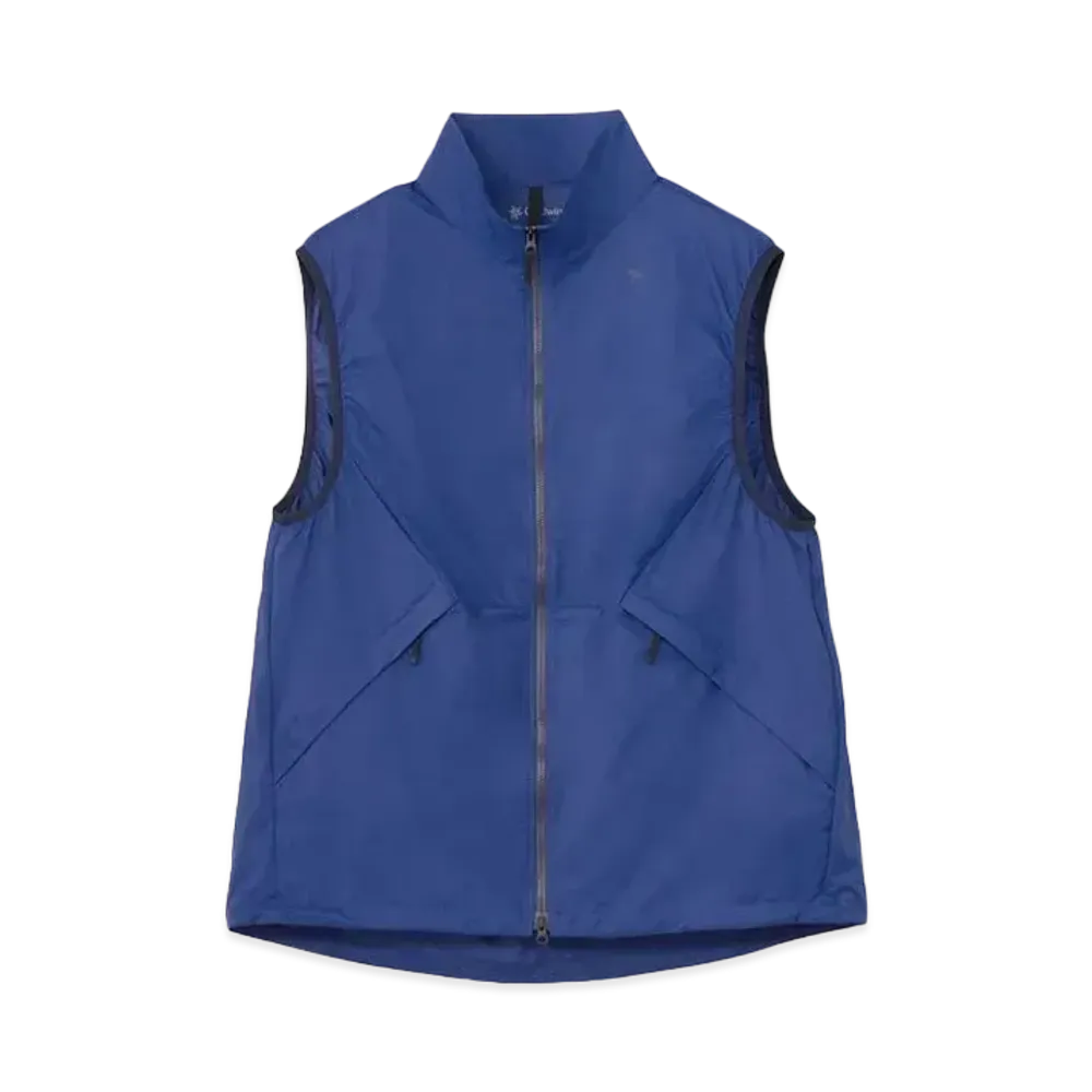 Goldwin Pertex Equilibrium Half Zip Vest (Unisex) "Deep Blue"