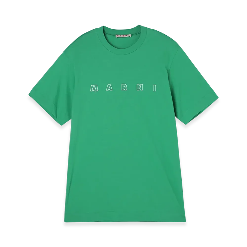 MARNI Crew Neck T-Shirt "Green"