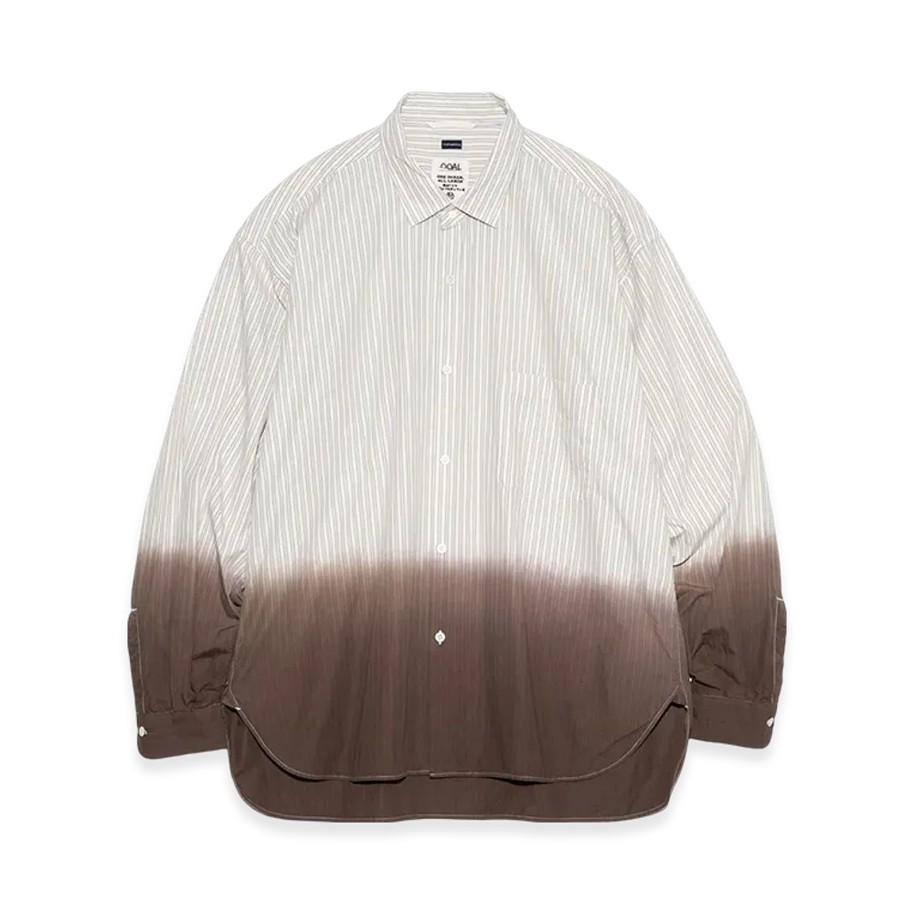 nanamica Regular Collar Wind Shirt "Beige"