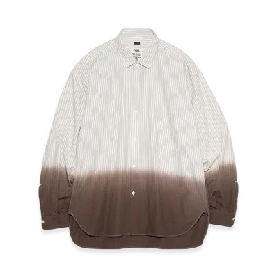 nanamica Regular Collar Wind Shirt "Beige"